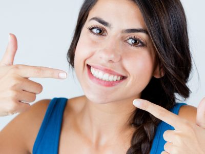 Macomb, MI woman after root canal therapy from dentist in nearby Shelby Township